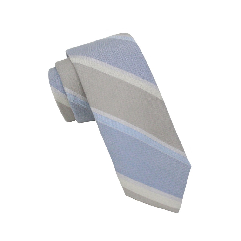 NWT Ben Sherman Whitlam Stripe Slim Taupe Tie
